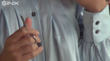 Destructive Brunette Rips Her Silk Blouse Screencap 10 on www.sinx.com