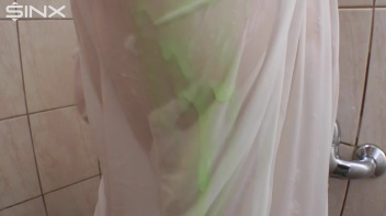 Gorgeous Big Tits Brunette Shower Fun Screencap 43 on www.sinx.com