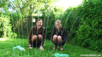 Cutie Babes In Fully Clothed Water Fight! Screencap 84 on www.sinx.com