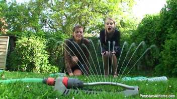 Cutie Babes In Fully Clothed Water Fight! Screencap 87 on www.sinx.com