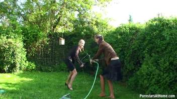 Cutie Babes In Fully Clothed Water Fight! Screencap 96 on www.sinx.com