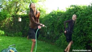 Cutie Babes In Fully Clothed Water Fight! Screencap 99 on www.sinx.com