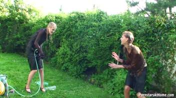 Cutie Babes In Fully Clothed Water Fight! Screencap 102 on www.sinx.com