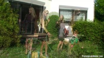 Cutie Babes In Fully Clothed Water Fight! Screencap 21 on www.sinx.com