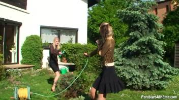 Cutie Babes In Fully Clothed Water Fight! Screencap 26 on www.sinx.com