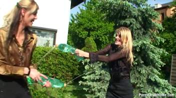 Cutie Babes In Fully Clothed Water Fight! Screencap 30 on www.sinx.com