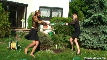 Cutie Babes In Fully Clothed Water Fight! Screencap 35 on www.sinx.com