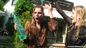 Cutie Babes In Fully Clothed Water Fight! Screencap 39 on www.sinx.com