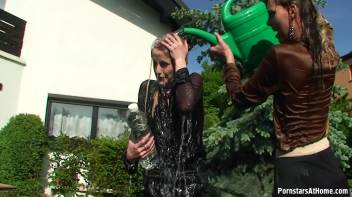 Cutie Babes In Fully Clothed Water Fight! Screencap 41 on www.sinx.com