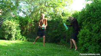 Cutie Babes In Fully Clothed Water Fight! Screencap 65 on www.sinx.com