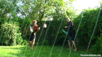Cutie Babes In Fully Clothed Water Fight! Screencap 66 on www.sinx.com
