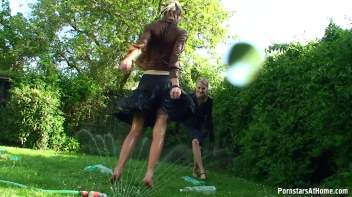 Cutie Babes In Fully Clothed Water Fight! Screencap 82 on www.sinx.com