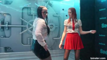 Cute wet girls dancing in mini skirts Screencap 46 on www.sinx.com
