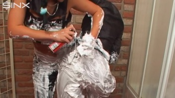 Wet And Messy Shaving Foam Fun Screencap 24 on www.sinx.com