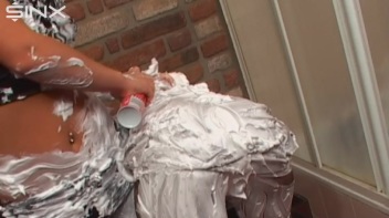 Wet And Messy Shaving Foam Fun Screencap 26 on www.sinx.com