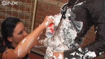 Wet And Messy Shaving Foam Fun Screencap 27 on www.sinx.com