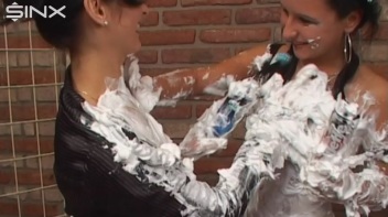 Wet And Messy Shaving Foam Fun Screencap 48 on www.sinx.com