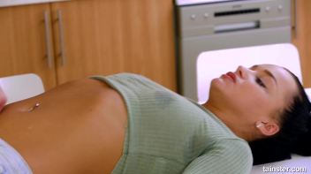 Fully clothed lesbian sex in the kitchen Screencap 12 on www.sinx.com