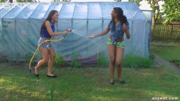Best Friends Water Fight When Gardening Screencap 23 on www.sinx.com