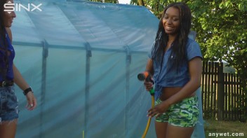 Best Friends Water Fight When Gardening Screencap 28 on www.sinx.com