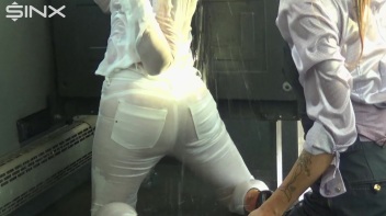 Public Waterfight For Stunning Babes On The Bus Screencap 26 on www.sinx.com