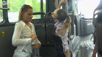 Public Waterfight For Stunning Babes On The Bus Screencap 28 on www.sinx.com