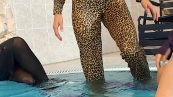 Clothed Bitchy Trio Get Wet In Pool Screencap 56 on www.sinx.com