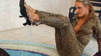 Clothed Bitchy Trio Get Wet In Pool Screencap 57 on www.sinx.com