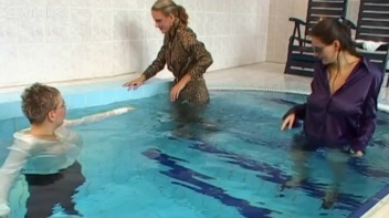 Clothed Bitchy Trio Get Wet In Pool Screencap 69 on www.sinx.com