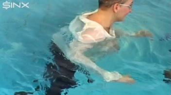 Clothed Bitchy Trio Get Wet In Pool Screencap 76 on www.sinx.com