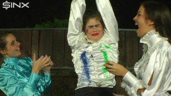 Sexy Secretary Is Tied Up and Painted by Domme Girls Screencap 11 on www.sinx.com