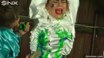 Sexy Secretary Is Tied Up and Painted by Domme Girls Screencap 16 on www.sinx.com