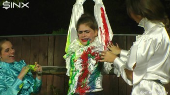 Sexy Secretary Is Tied Up and Painted by Domme Girls Screencap 24 on www.sinx.com