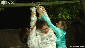 Sexy Secretary Is Tied Up and Painted by Domme Girls Screencap 4 on www.sinx.com