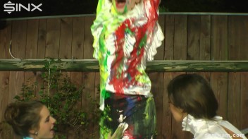 Sexy Secretary Is Tied Up and Painted by Domme Girls Screencap 41 on www.sinx.com