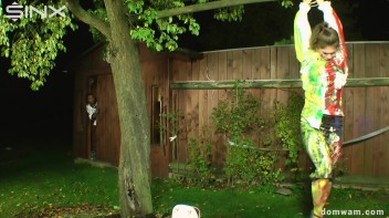 Sexy Secretary Is Tied Up and Painted by Domme Girls Screencap 44 on www.sinx.com