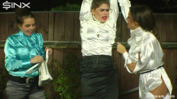 Sexy Secretary Is Tied Up and Painted by Domme Girls Screencap 5 on www.sinx.com