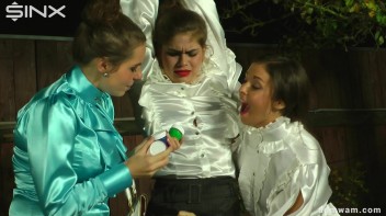 Sexy Secretary Is Tied Up and Painted by Domme Girls Screencap 6 on www.sinx.com