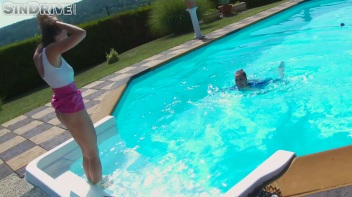 Rimming At The Rim Of The Pool!  Wetlook Lesbos Love That Ass! Screencap 74 on www.sinx.com