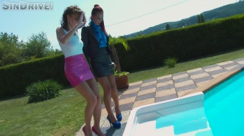 Rimming At The Rim Of The Pool!  Wetlook Lesbos Love That Ass! Screencap 14 on www.sinx.com