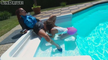 Rimming At The Rim Of The Pool!  Wetlook Lesbos Love That Ass! Screencap 26 on www.sinx.com