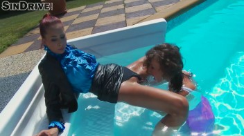 Rimming At The Rim Of The Pool!  Wetlook Lesbos Love That Ass! Screencap 30 on www.sinx.com