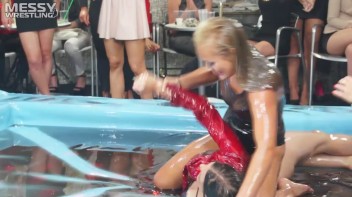 Messy Wrestling: Cuties In Panties Take Shots In The Slop!  Badass Babes Bring It! Screencap 45 on www.sinx.com