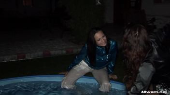 Nighttime Lesbo Dip In The Pool Screencap 34 on www.sinx.com