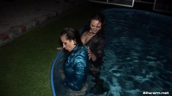 Nighttime Lesbo Dip In The Pool Screencap 58 on www.sinx.com