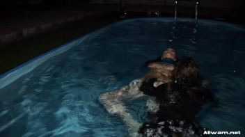 Nighttime Lesbo Dip In The Pool Screencap 68 on www.sinx.com