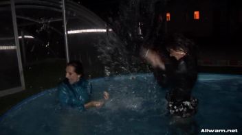 Nighttime Lesbo Dip In The Pool Screencap 79 on www.sinx.com