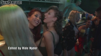 Beauties Bang It Up On The Club Floor!  Lesbo Feast For These Freaks! Screencap 3 on www.sinx.com