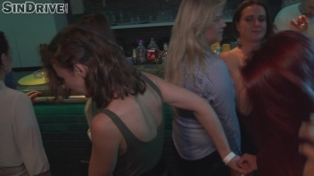 Beauties Bang It Up On The Club Floor!  Lesbo Feast For These Freaks! Screencap 5 on www.sinx.com