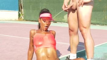 Golden Shower after Tennis Screencap 68 on www.sinx.com